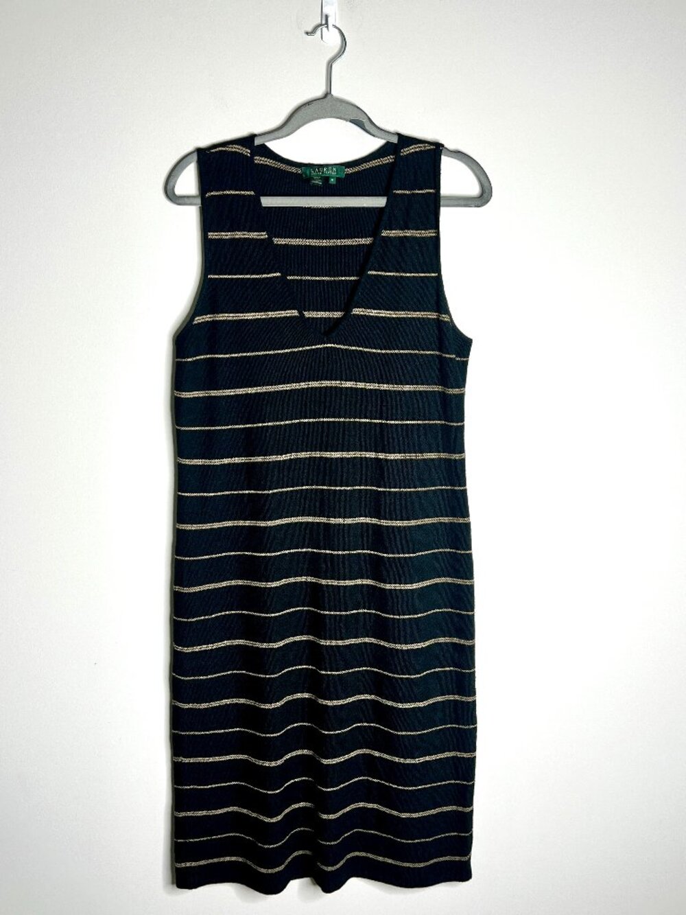 Lauren Ralph Lauren Linen Blend Knit Sleeveless Midi Dress Granola Girl Coastal